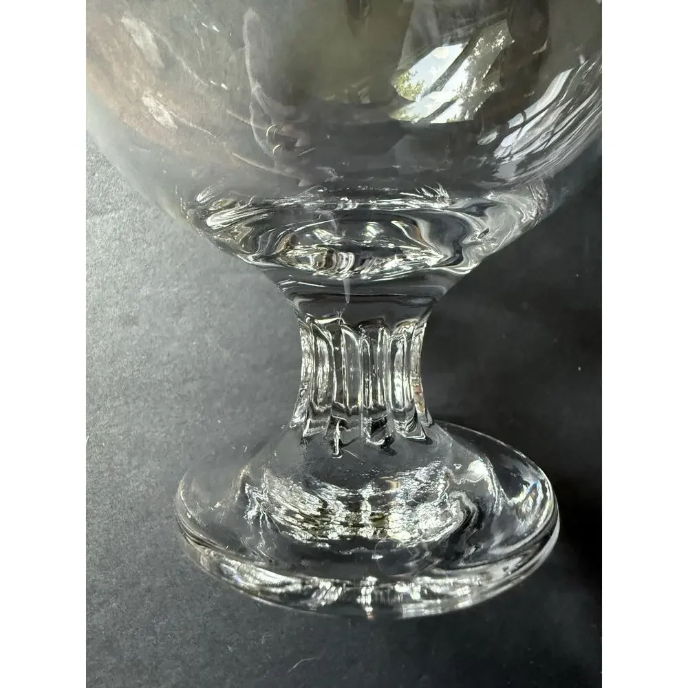 Valencia Crystal Hand Painted Brandy Sniffers 24 Karat Gold Double Rim Set (6)